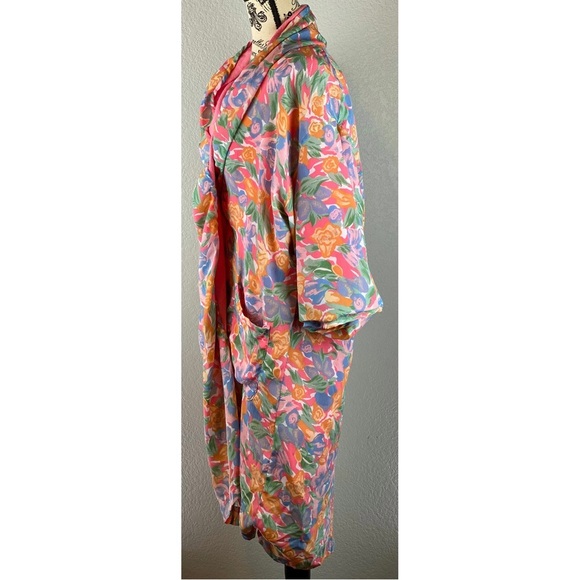 Vintage 90’s / Y2K Victorias Sectet Gold Label Floral Robe, size Medium / OS - Picture 5 of 10